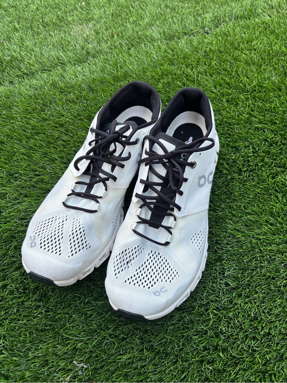 On Running White and Black Men's Athletic Shoes